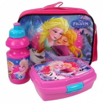 Set cutie alimente + sticla de apa Frozen